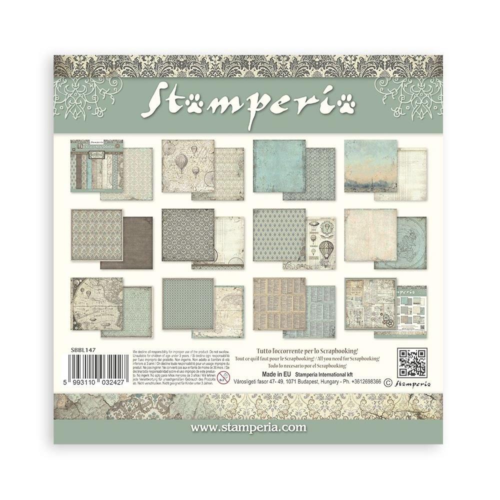 Stamperia  - Voyages Fantastiques  - Background Selection - Paper Pack 10 pk - 12 x 12"