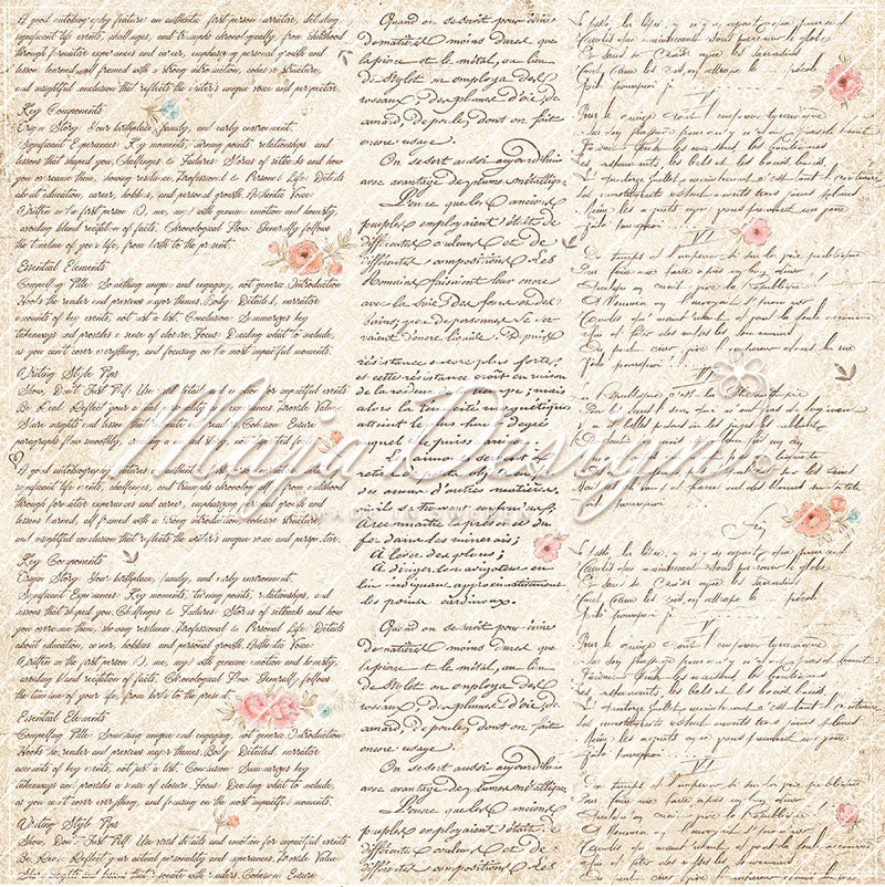 Maja Design - Memoir - In words - 12 x 12"