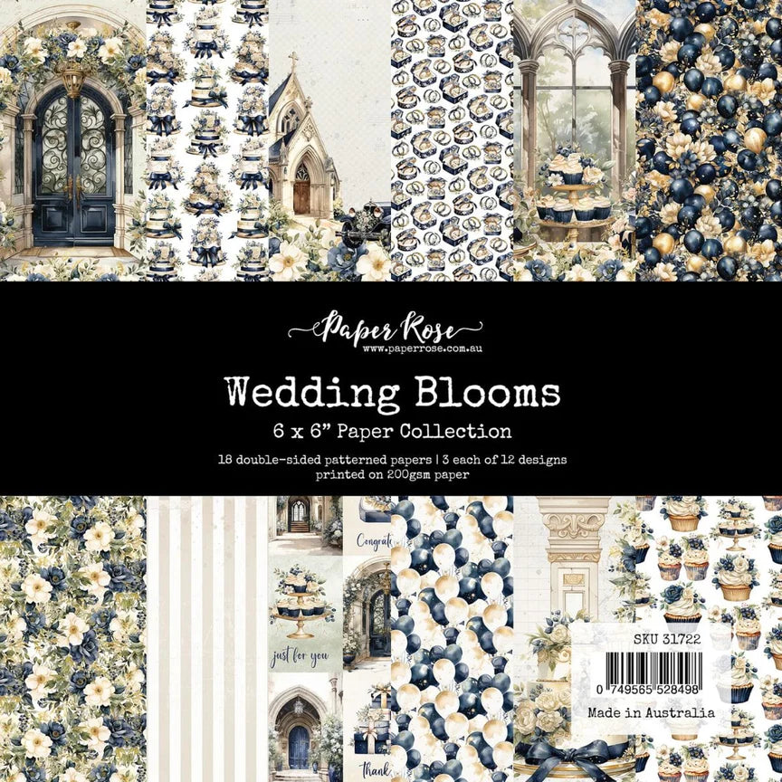 Paper Rose - Wedding Blooms - Paper Pack -  6 x 6"