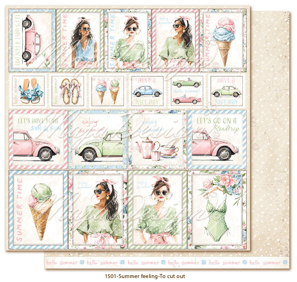 Maja Design - Summer Feeling - To cut out - 12 x 12"