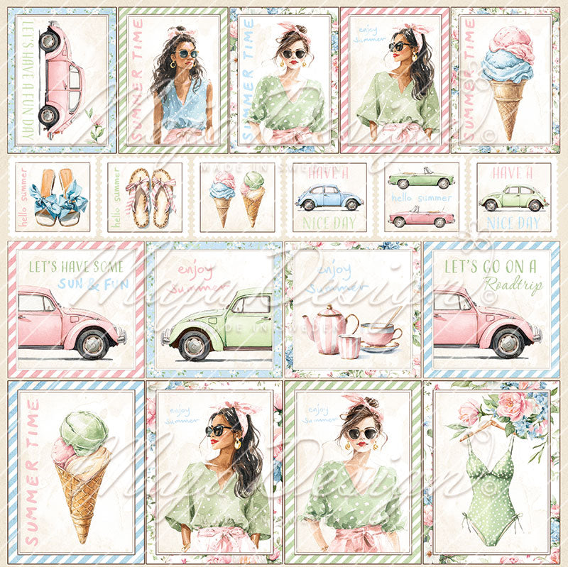Maja Design - Summer Feeling - To cut out - 12 x 12"