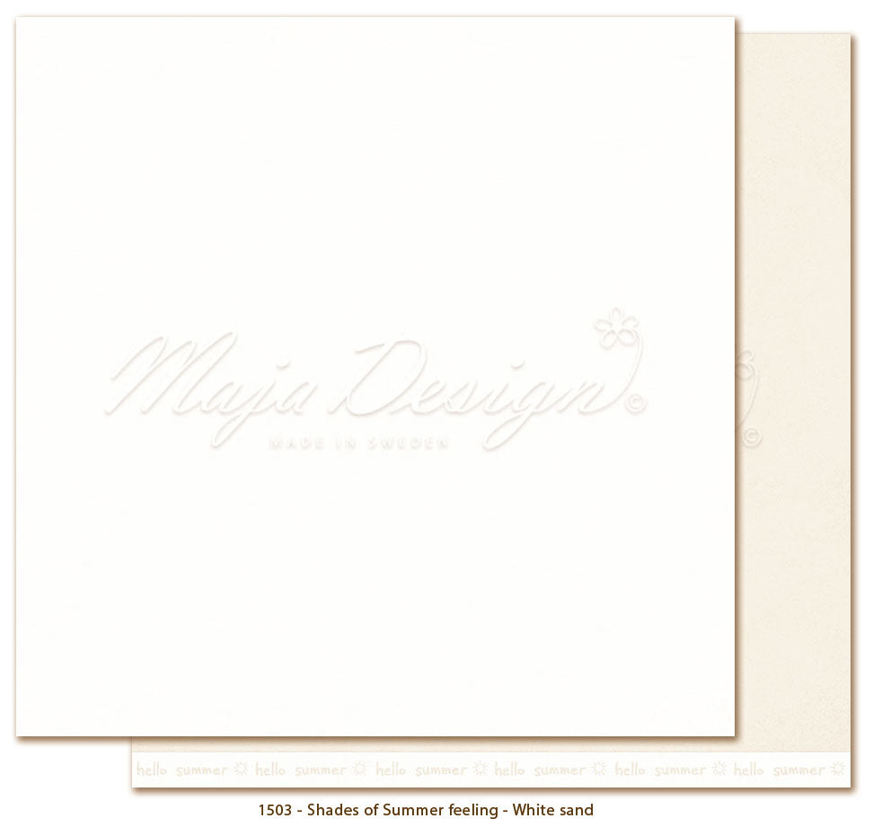 Maja Design - Shades of Summer Feeling - Mono White Sand - 12 x 12"