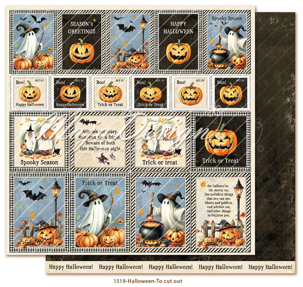 Maja Design - halloween - Collection Pack m/monochrome ark - 12 x 12"