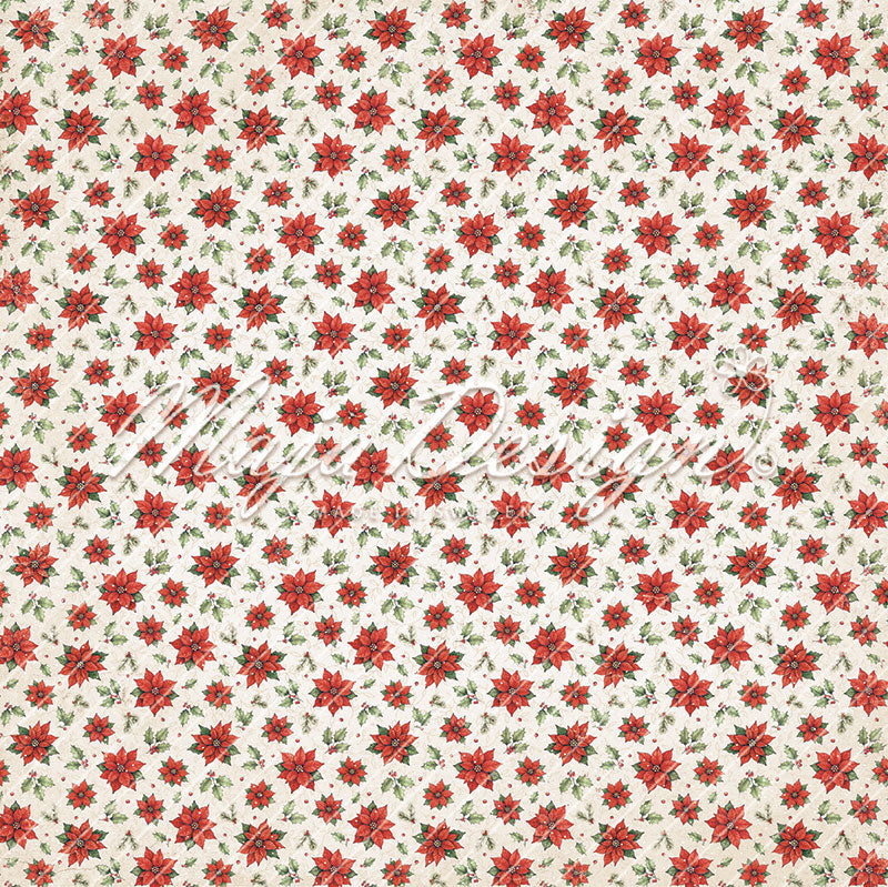 Maja Design - Jolly Christmas - Poinsettias - 12 x 12"