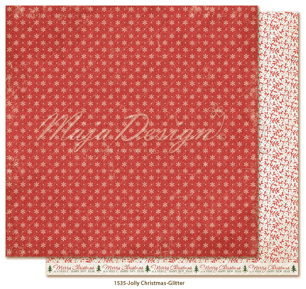 Maja Design - Jolly Christmas - Glitter - 12 x 12"