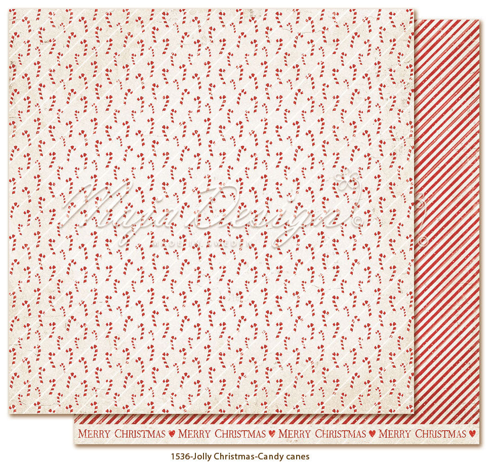 Maja Design - Jolly Christmas - Candy Canes - 12 x 12"