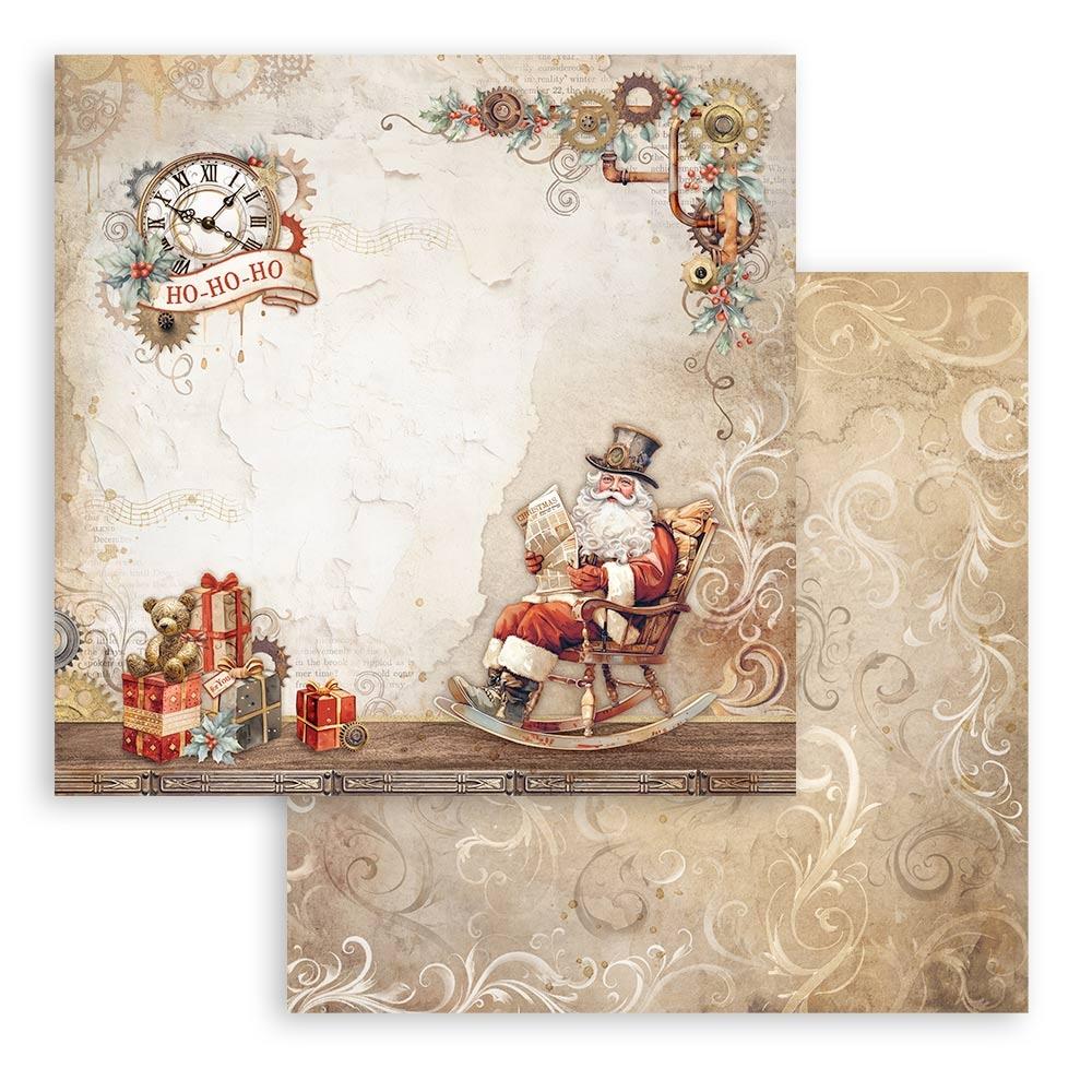 Stamperia  - Gear up for Christmas - Paper Pad  10 pk - 12 x 12"