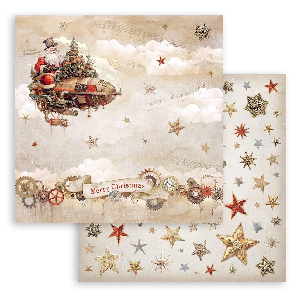 Stamperia  - Gear up for Christmas - Paper Pad  10 pk - 12 x 12"