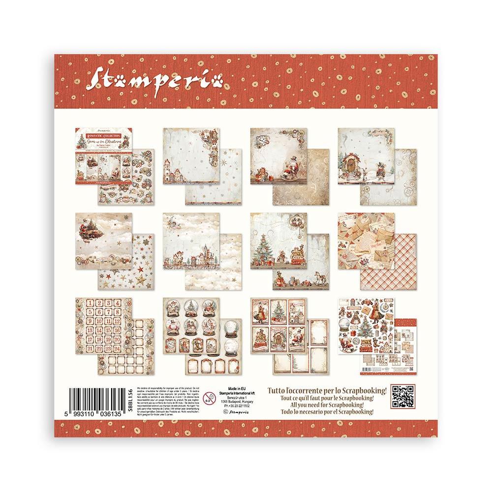 Stamperia  - Gear up for Christmas - Paper Pad  10 pk - 12 x 12"