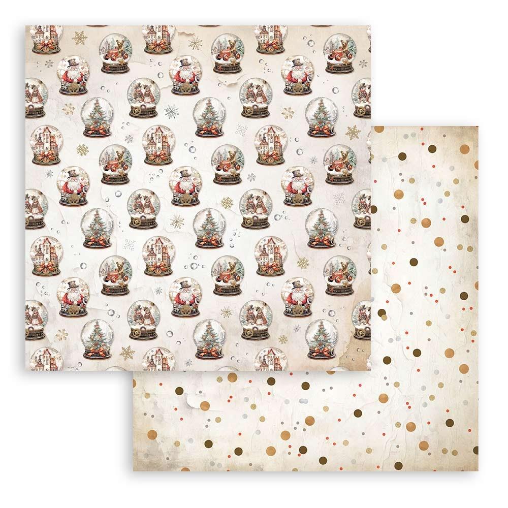 Stamperia - Gear up for christmas -   Background Selection - Paper Pad - 8 x 8"