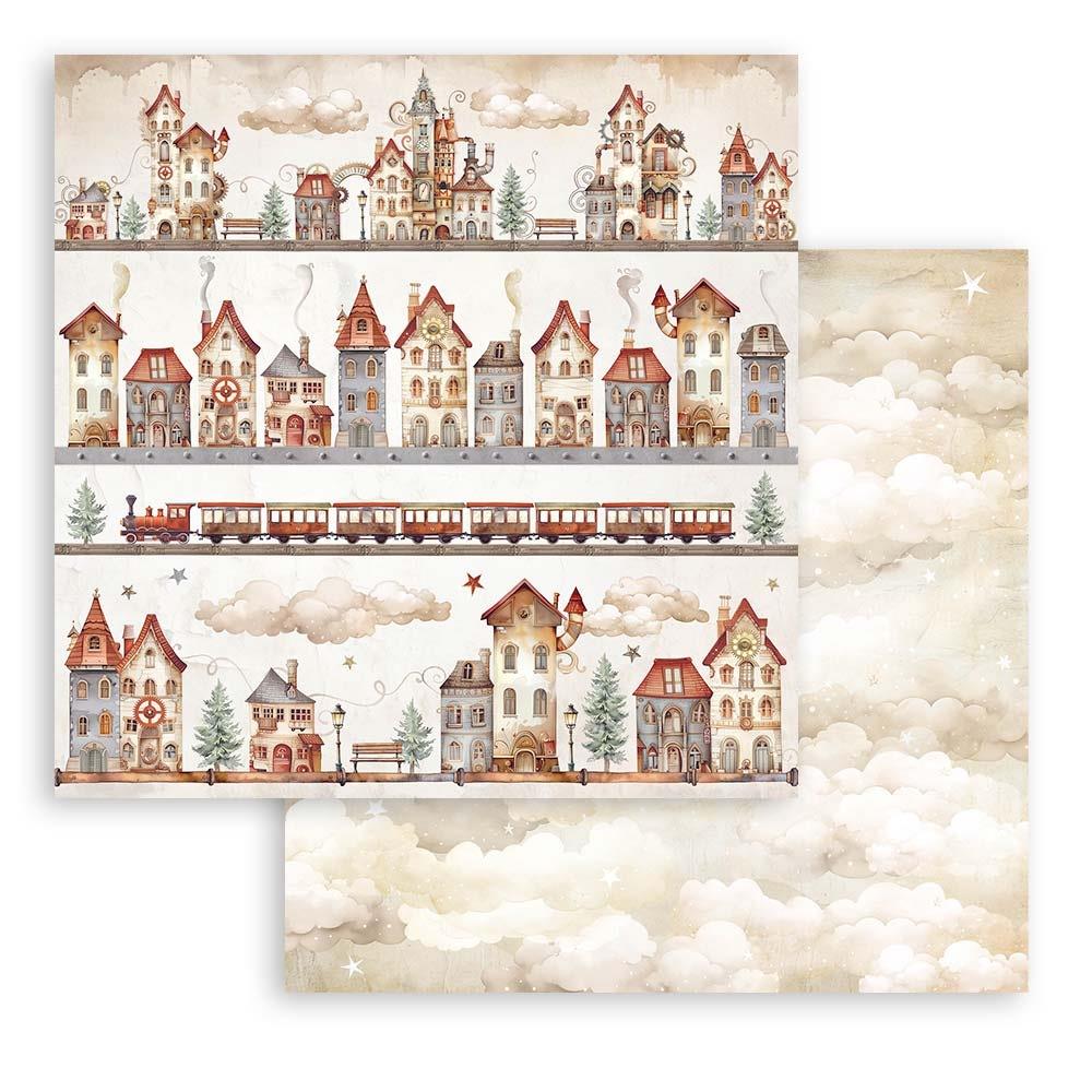 Stamperia - Gear up for christmas -   Background Selection - Paper Pad - 8 x 8"