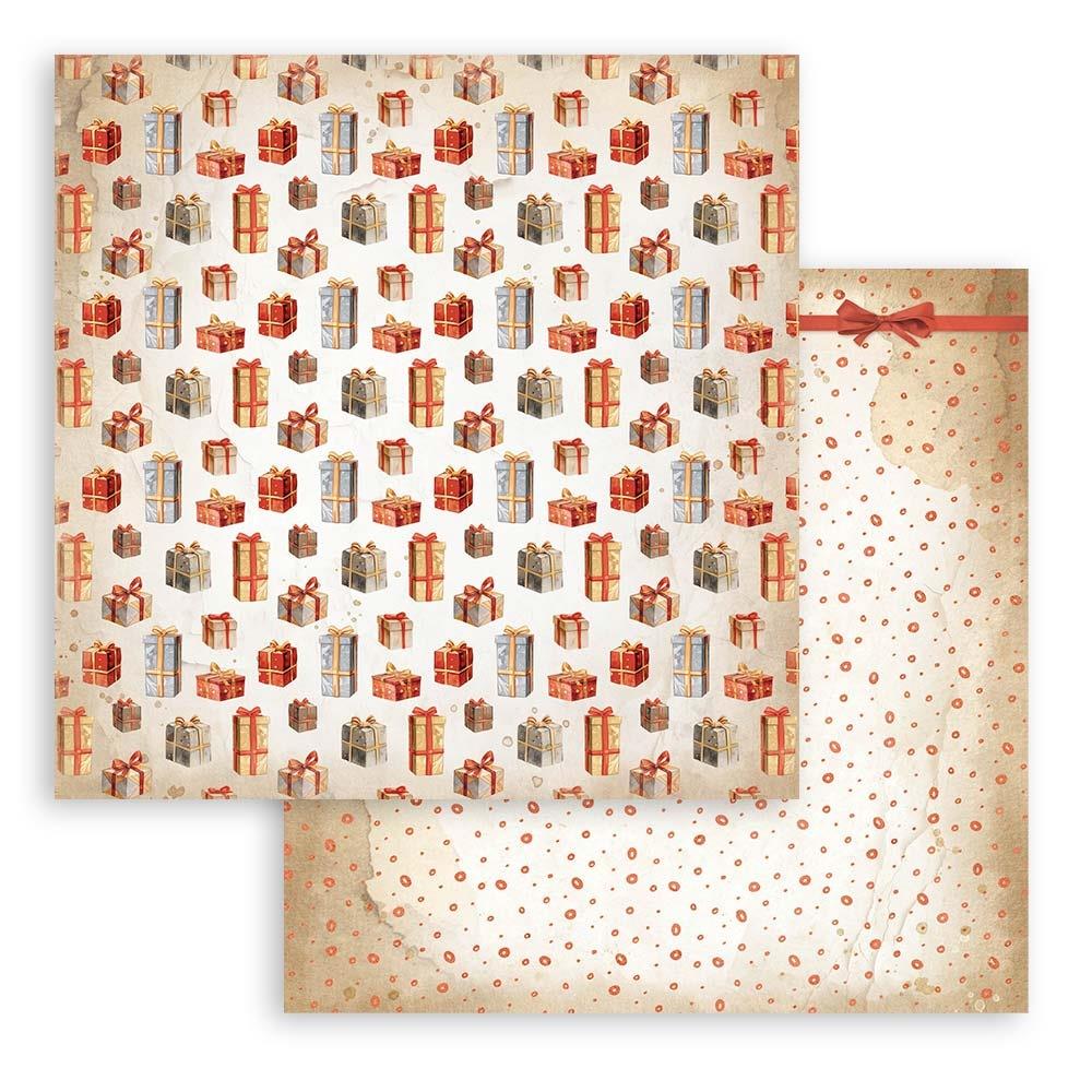 Stamperia - Gear up for christmas -   Background Selection - Paper Pad - 8 x 8"