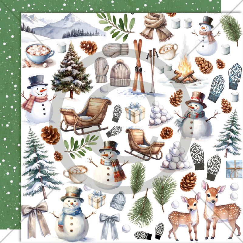 Papirdesign - Vinterglede - Vinterklipp