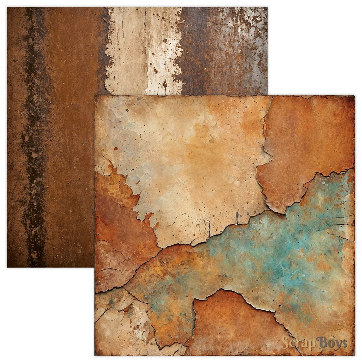 Scrapboys - Rusty Paper Pack -  12x12"