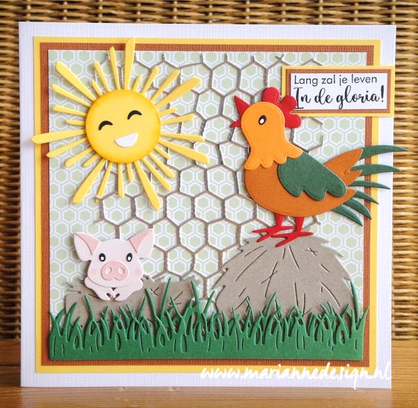 Marianne Design - Craftables Dies -  Background Chicken Wire