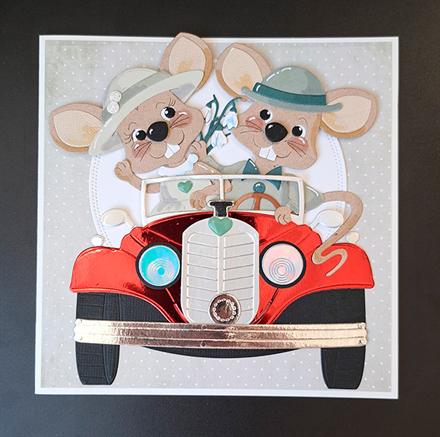 By Lene Design - Dies - Vintage Car