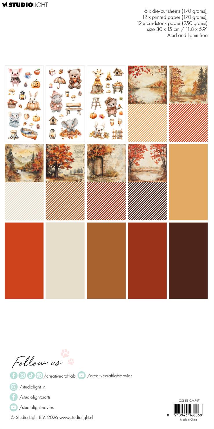 Studio Light - Card making pad - Harvest Festival