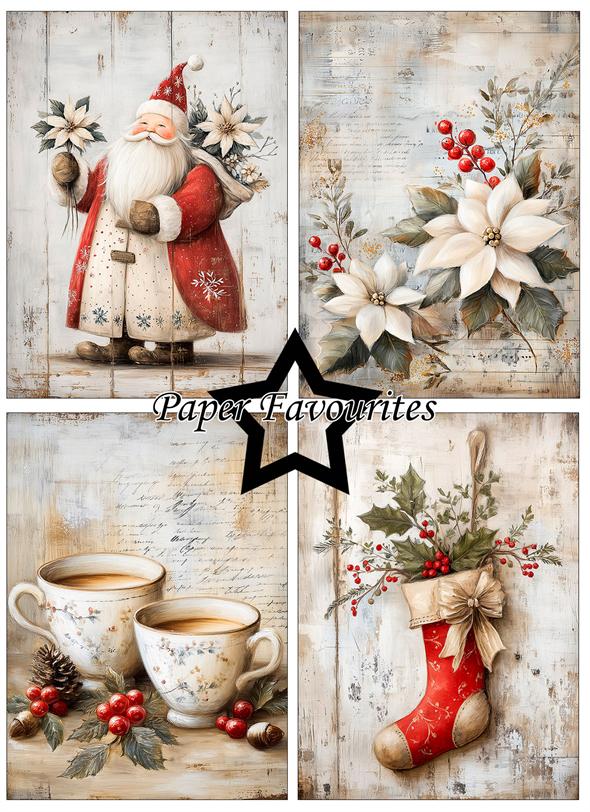 Paper Favourites  - Grunge Christmas  -  A6
