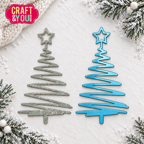 Craft and You - Dies - Christmas tree Zig Zag