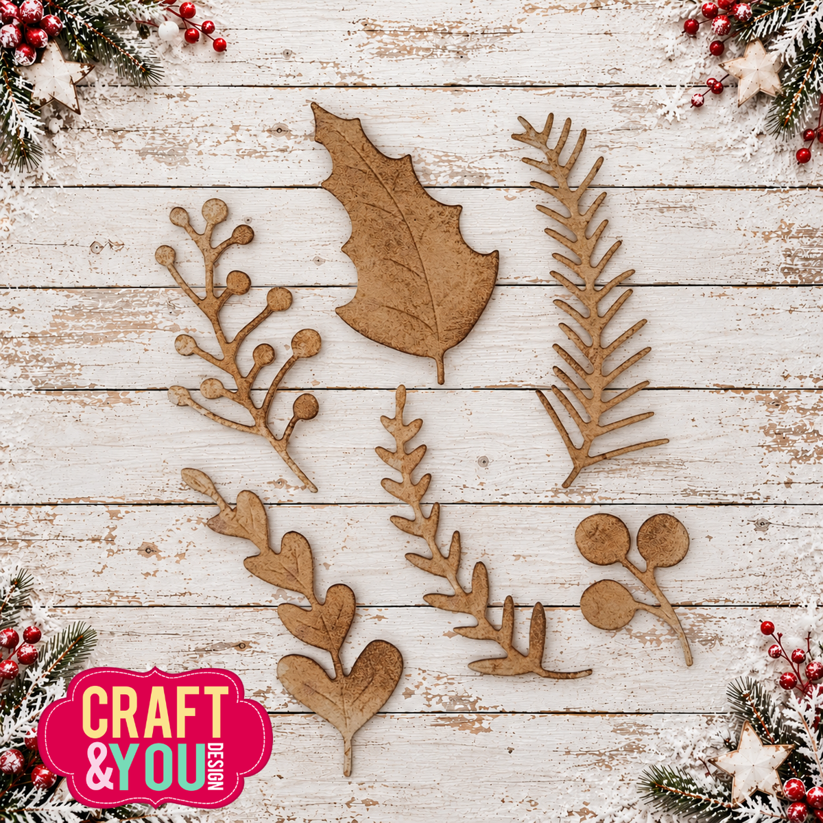 Craft and You - Dies - Festive Sprigs by Gosia