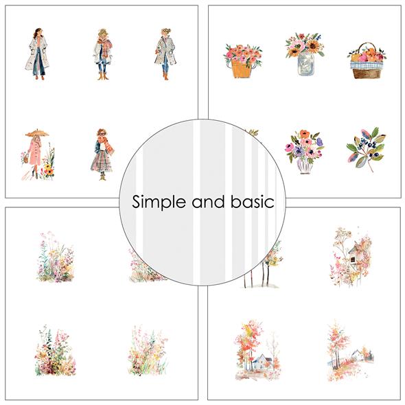 Simple and Basic Design Papers - Cozy Autumn - 12 x 12"