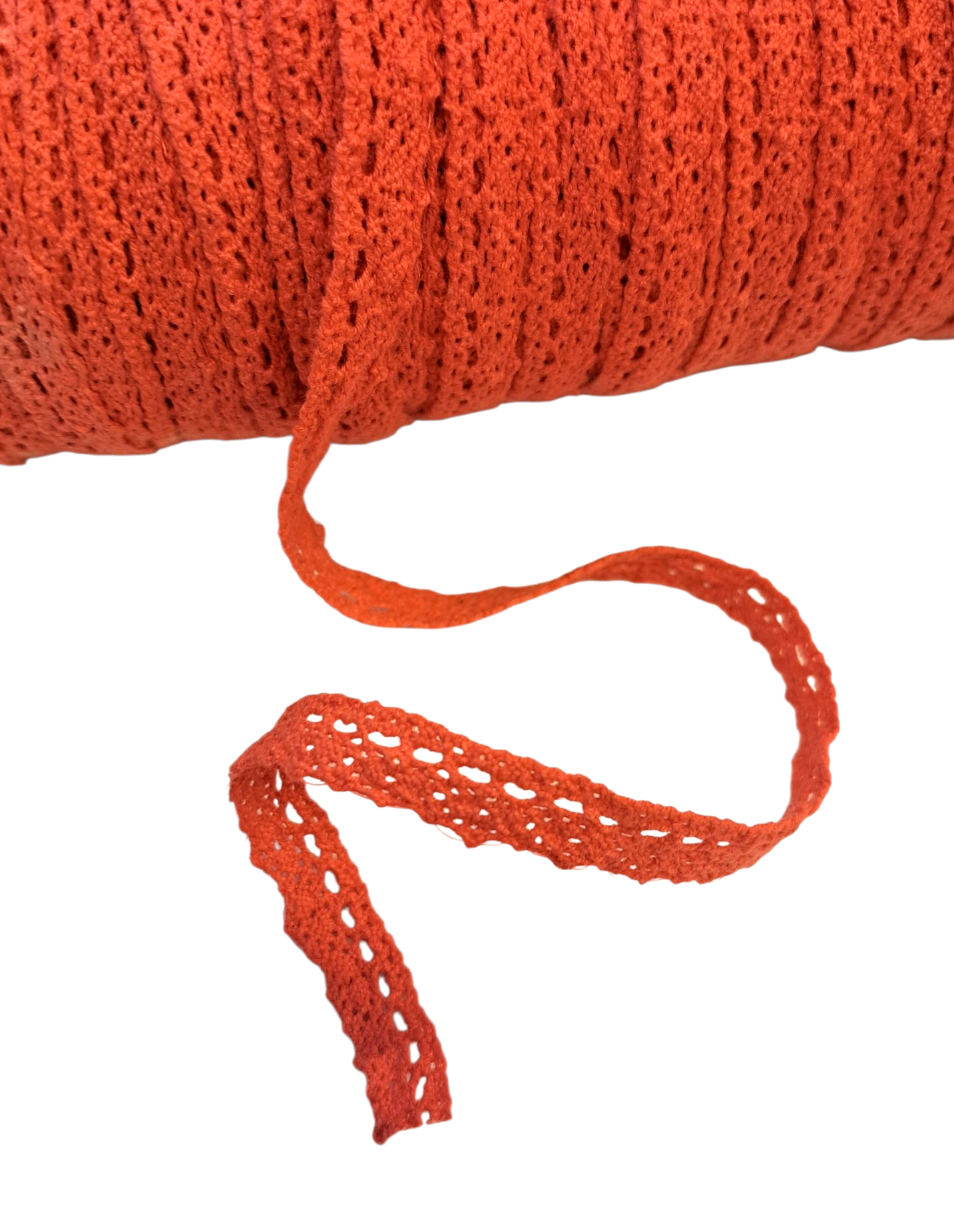 Crochet Lace Ribbon - Red (metervis)