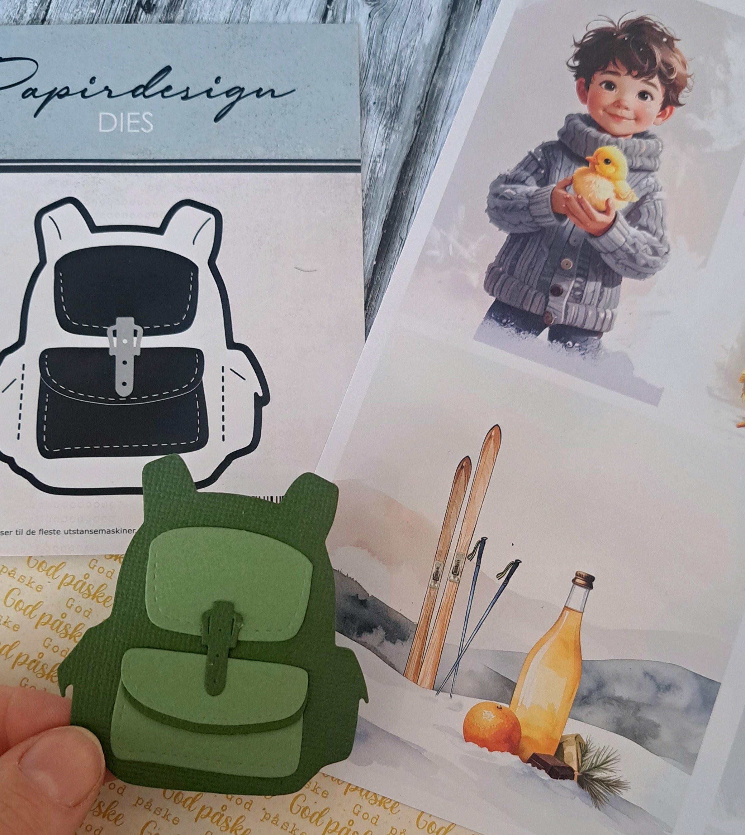 Papirdesign - Dies - Fjellsekk