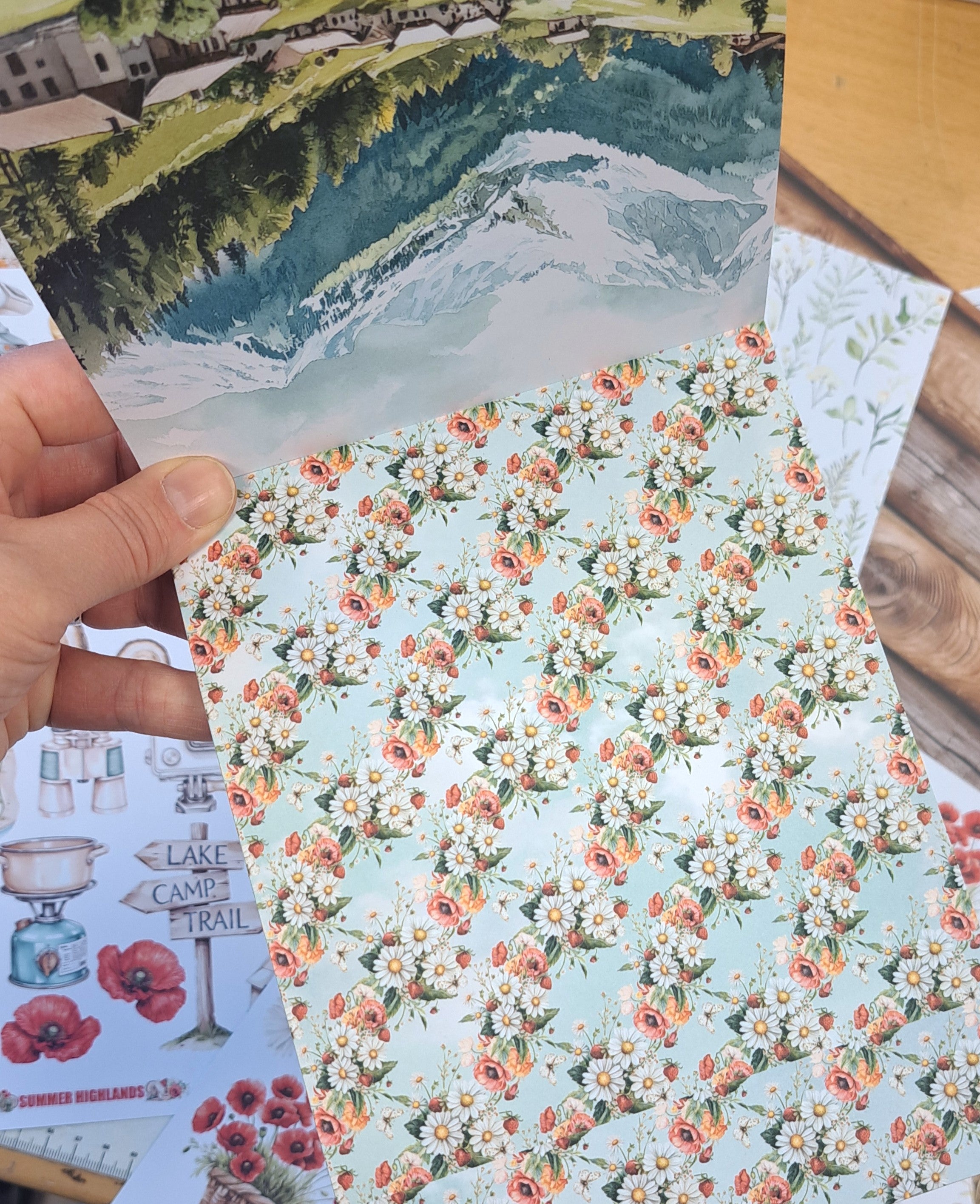 Mintay Papers - Summer Highlands - Add On Paper Pad - 6 x 8"