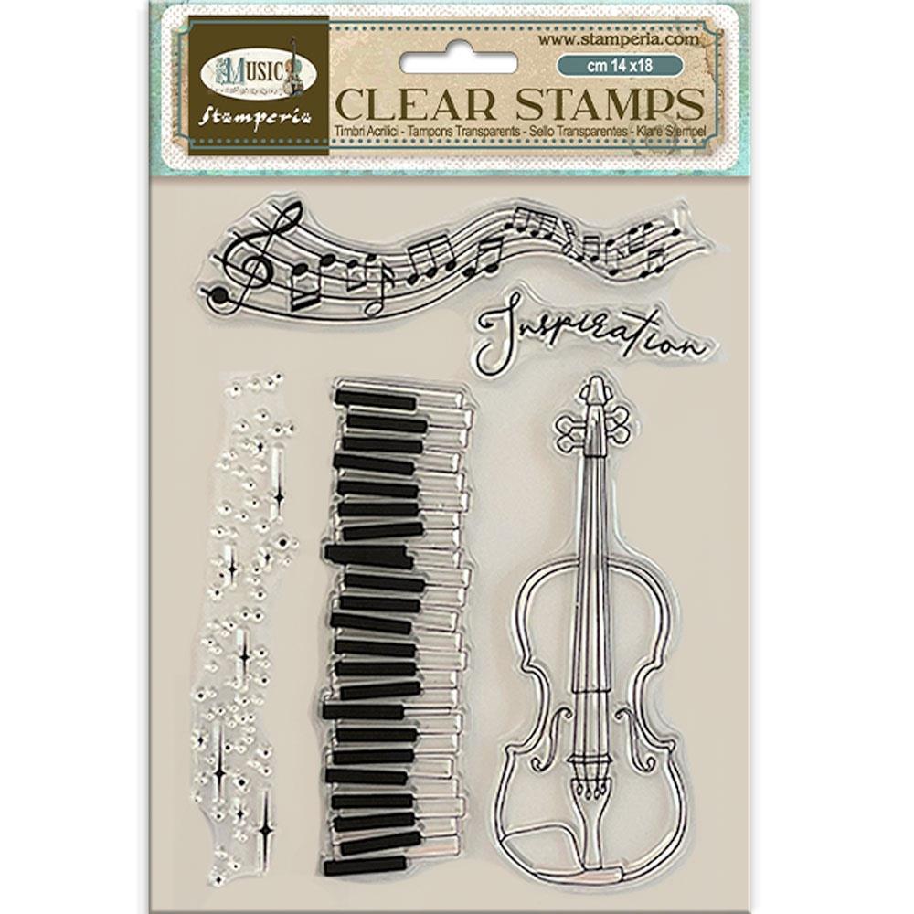 Stamperia - Clear Stamp -  Music Violin