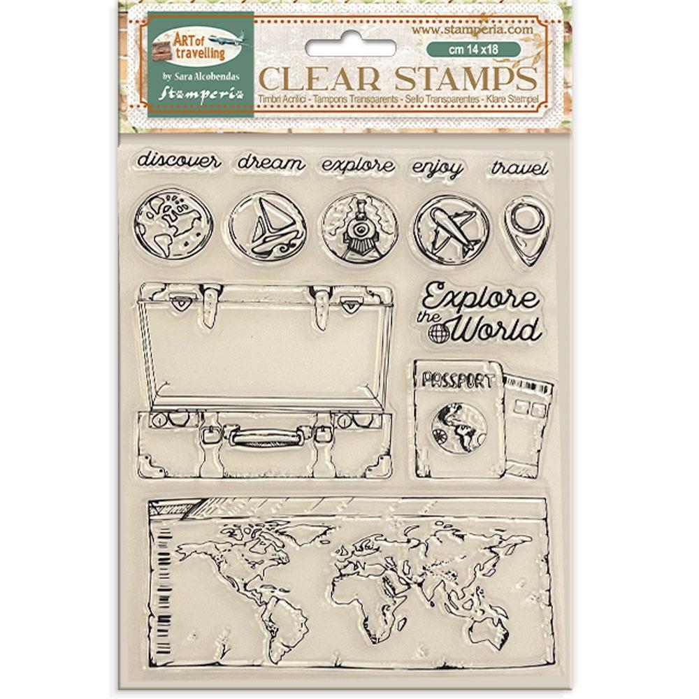 Stamperia - Clear Stamp - Art of travelling