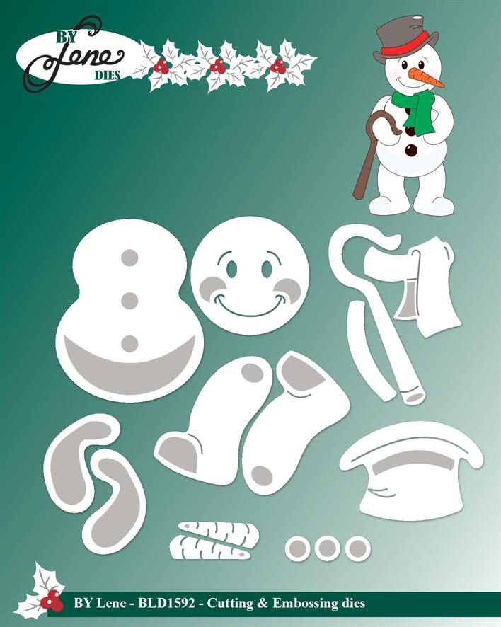 By Lene Design - Dies - Snowman