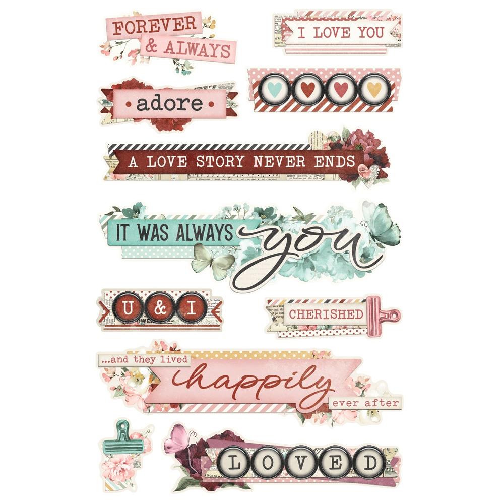 Simple Stories - Love Story - Stickerbook