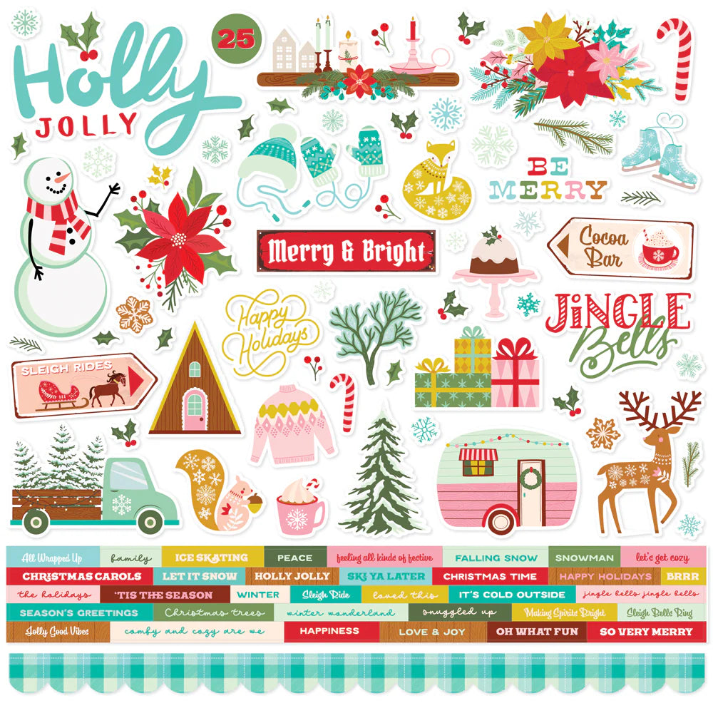 Simple Stories - Snow Pine Lodge - Collectors Essentials Kit - 12 x 12"