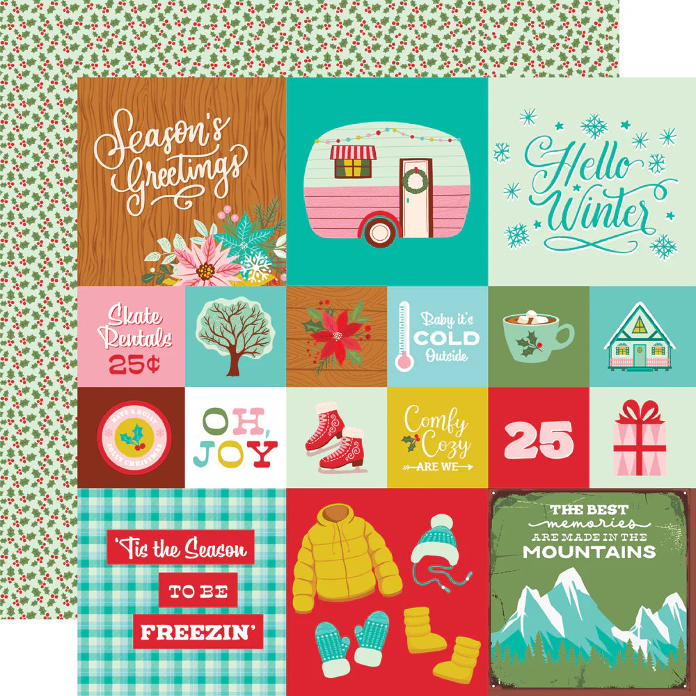 Simple Stories - Snow Pine Lodge - Collectors Essentials Kit - 12 x 12"