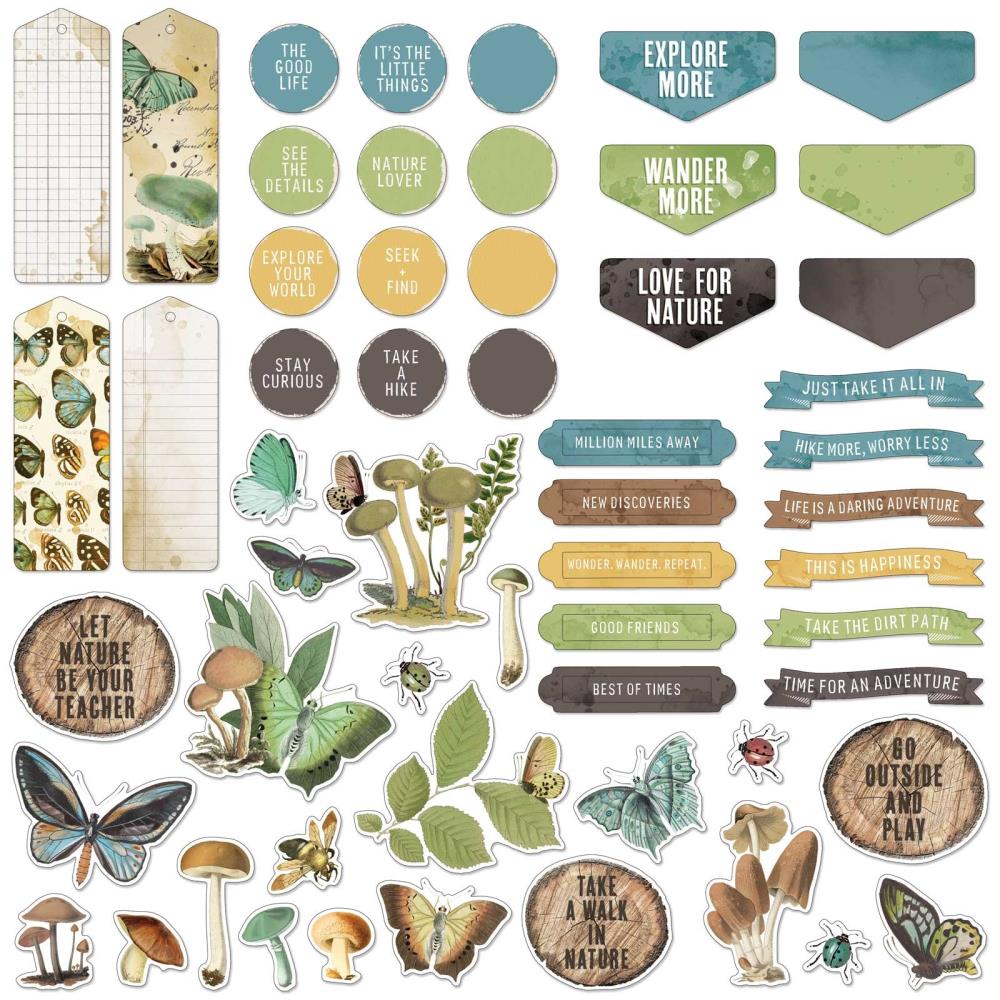 49 and Market - Nature Study - Chipboard Set