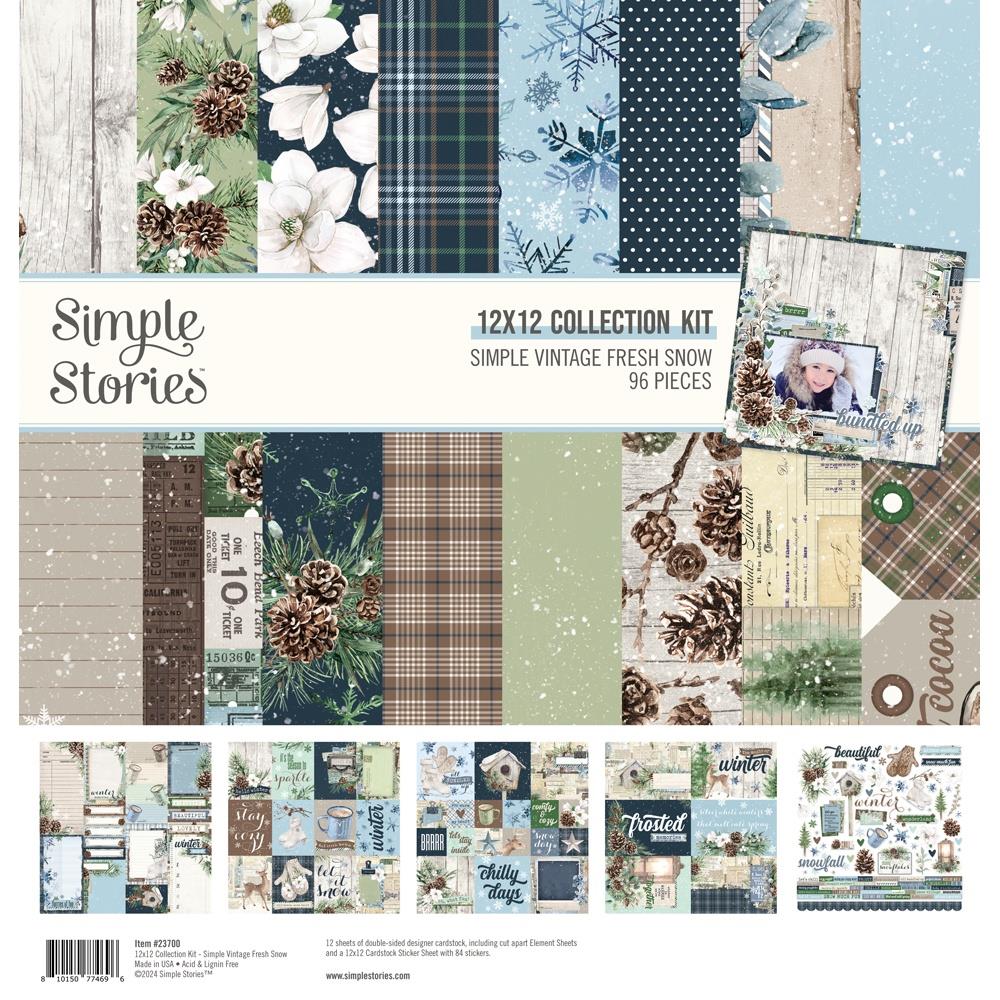 Simple Stories - Fresh Snow - Collection Kit  - 12 x 12"