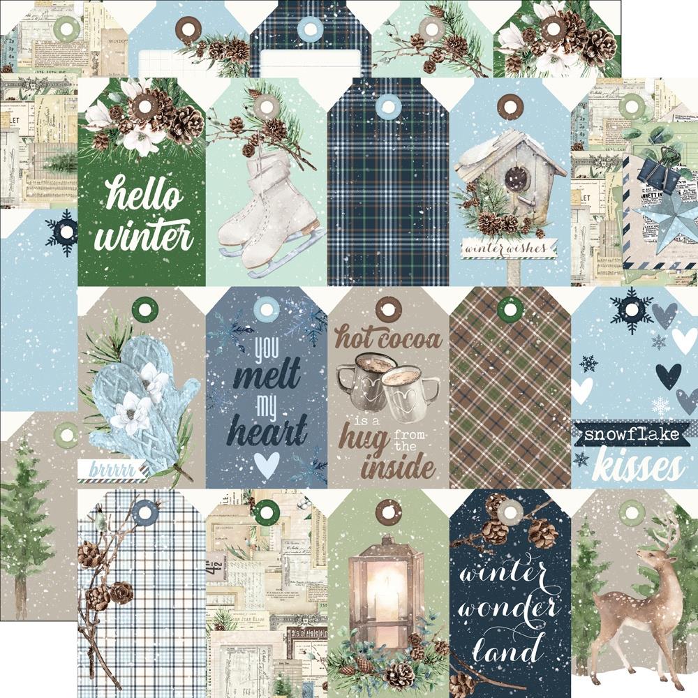 Simple Stories - Fresh Snow - Collection Kit  - 12 x 12"