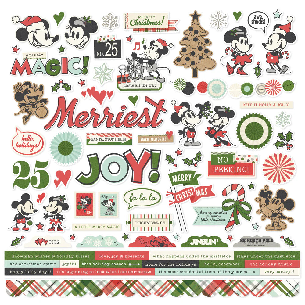 Simple Stories - Say Cheese Classic Mouse - Christmas - Collection Kit