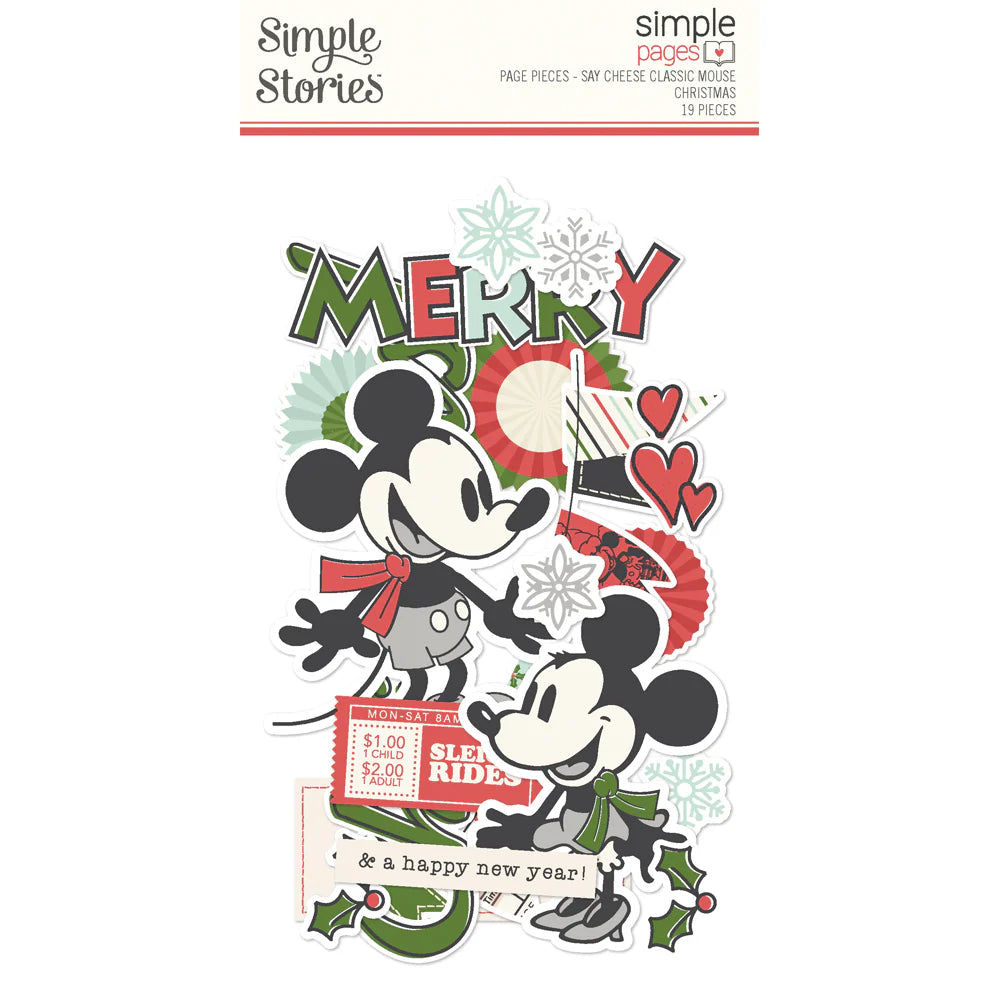 Simple Stories - Say Cheese Classic Mouse - Christmas - Page Pieces