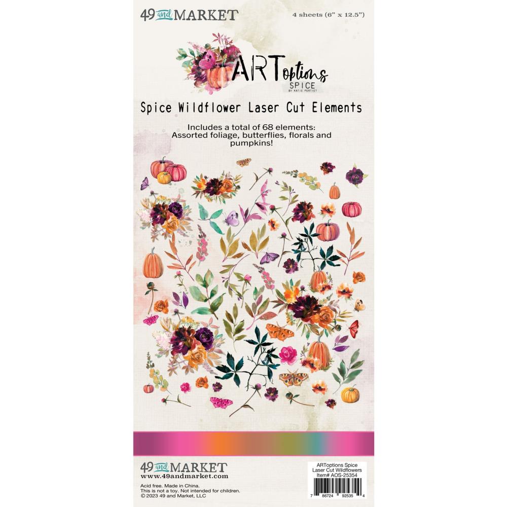 49 and Market - Artoptions Spice - Wildflowers - Laser Cut Outs