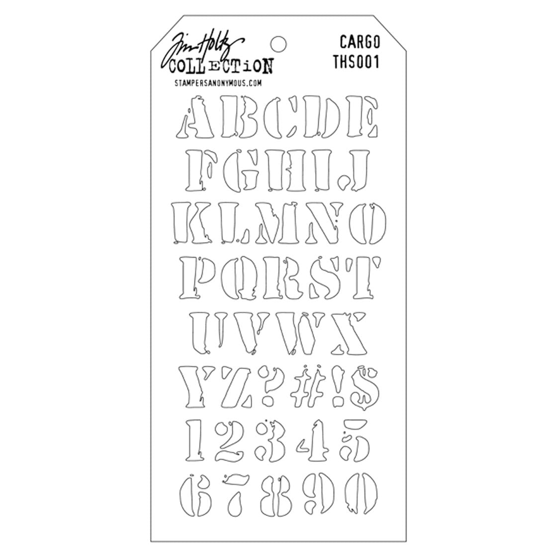 Tim Holtz - Stencil - Cargo