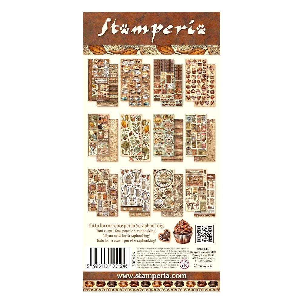 Stamperia - Coffee and chocolate - Collectables - 10 pk -   6 x 12"