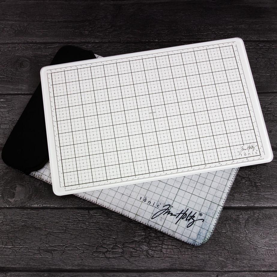 Tonic Studios - Tim Holtz  - Travel Glass Studio Mat (White)