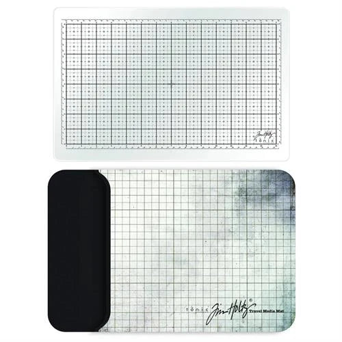 Tonic Studios - Tim Holtz  - Travel Glass Studio Mat (White)