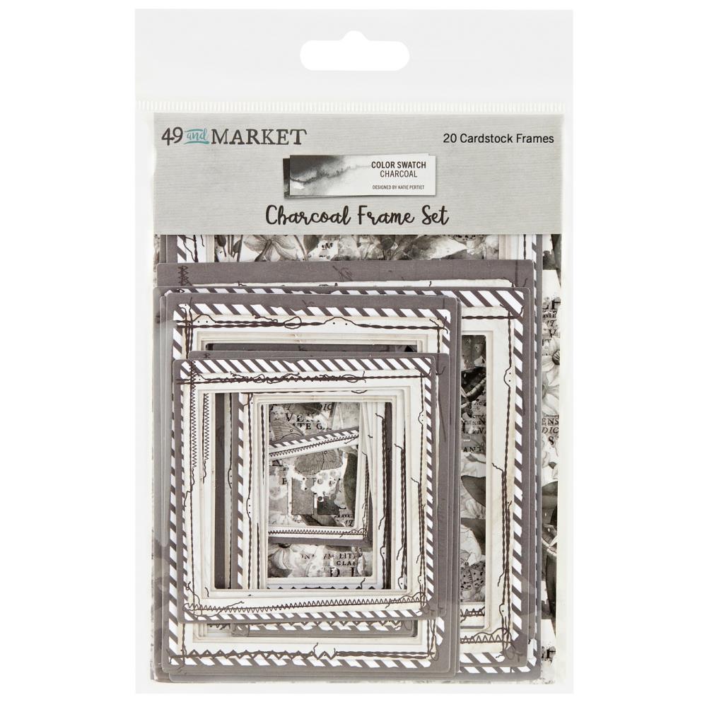 49 and Market - Color Swatch Charcoal - Chipboard - Frame set