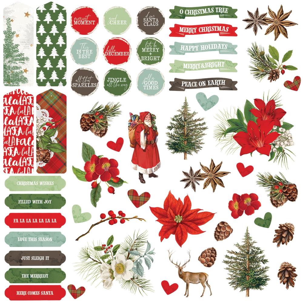 49 and Market - Evergreen Season  - Chipboard Set