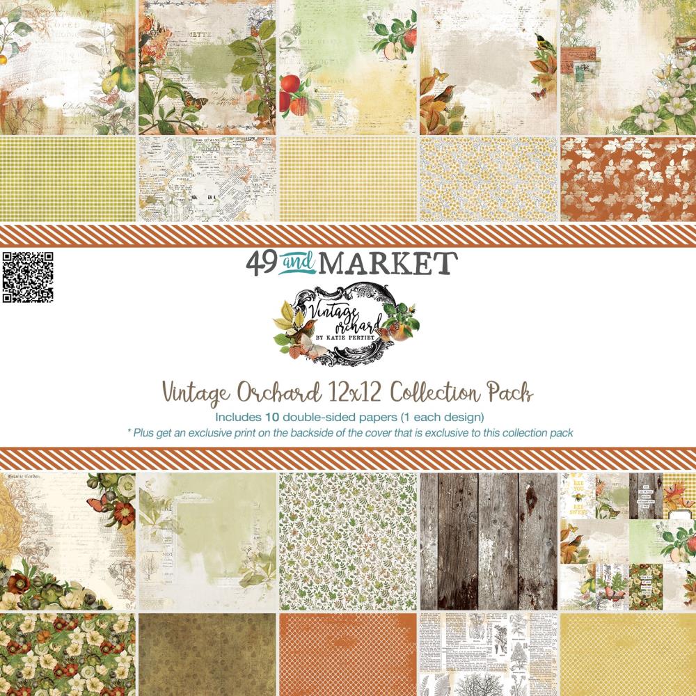 49 and Market - Vintage Orchard Collection -   12 x 12"