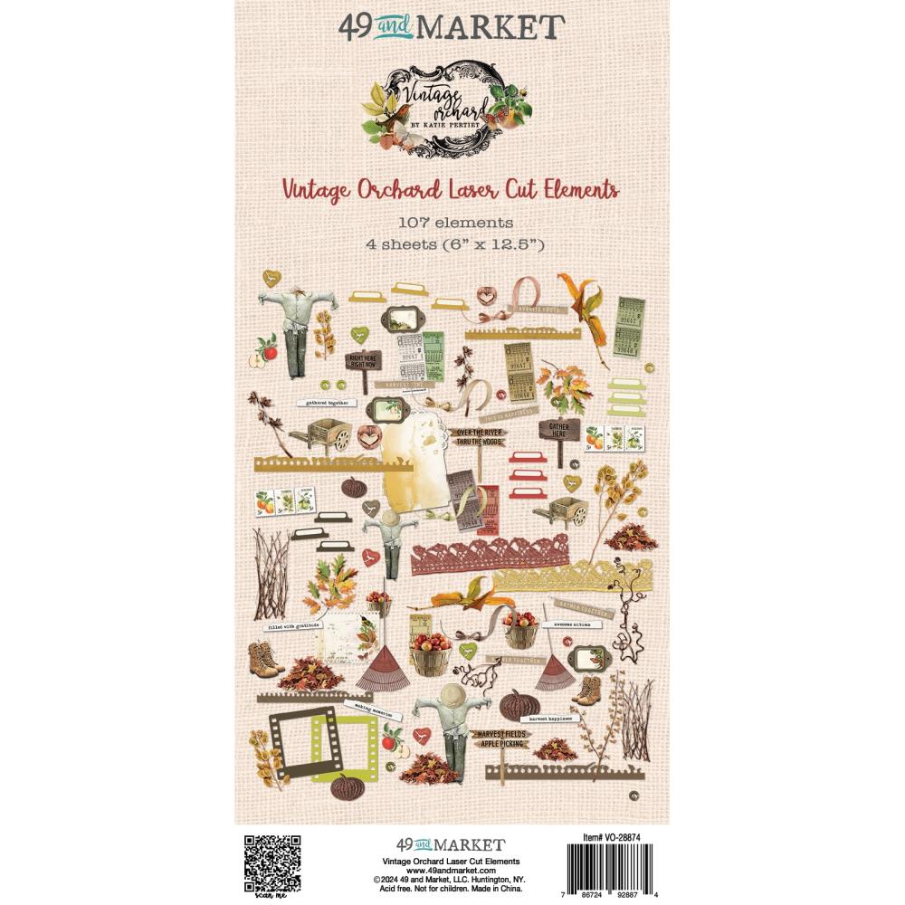 49 and Market - Vintage Orchard - Laser Cut Elements - Elements