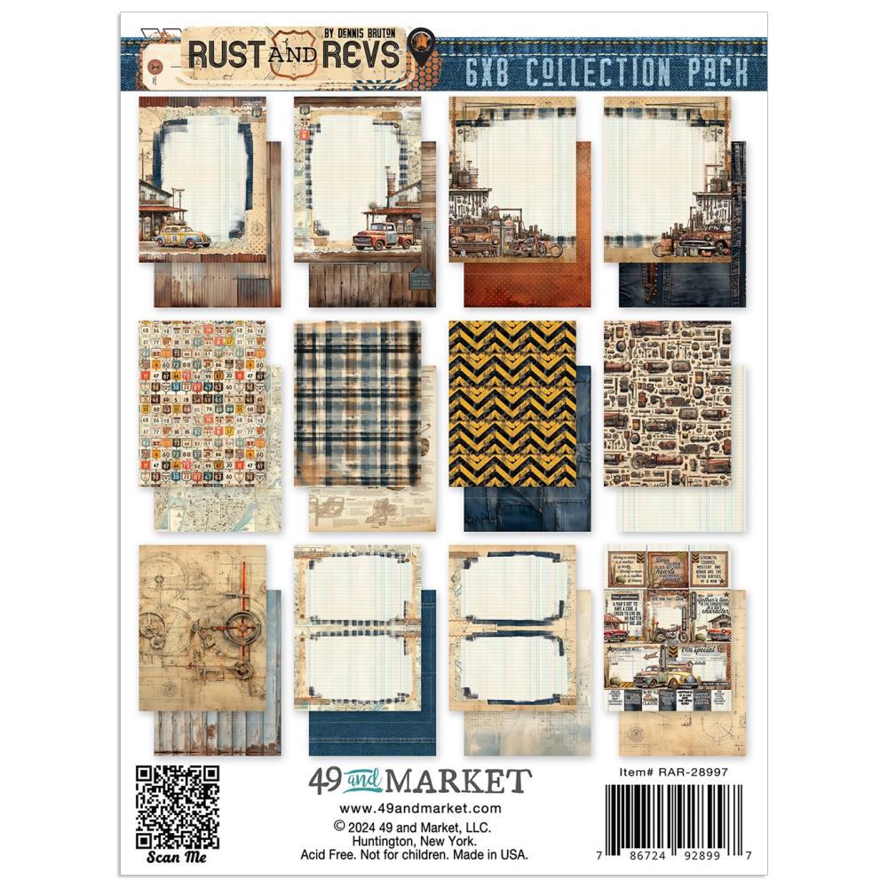 49 and Market -  Rust & Revs - Collection pack - 6" x 8"