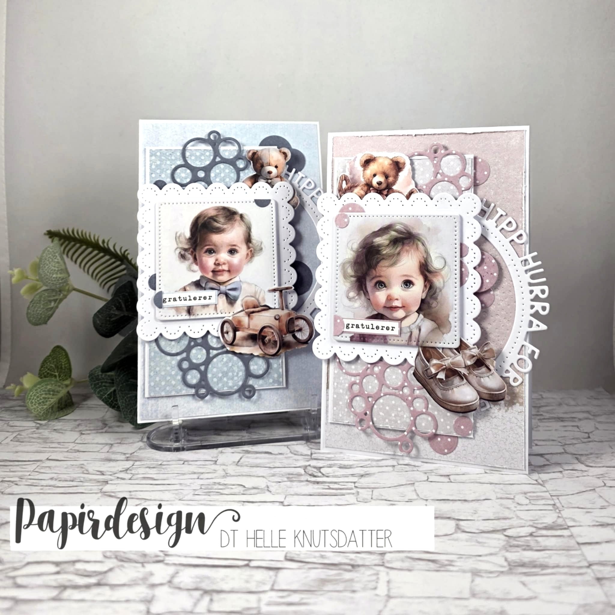 Papirdesign - Dies - Kvadrat til klippeark